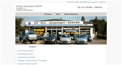 Desktop Screenshot of eu-neu-jungwagen-center.com